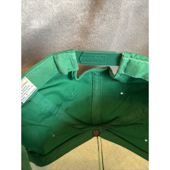 VTG Yupoong John Deere Hat Cap SnapBack Broken Smaller Size Farm Farming - Picture 13 of 13